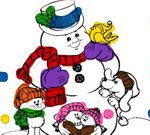 Snowman Coloring Book